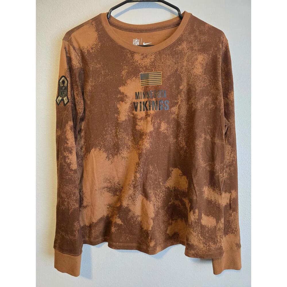 NFL Nike Women’s Minnesota Vikings Camo Brown Salute to Service Sideline (L)